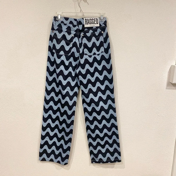 NWT The Ragged Priest Wavy Panel Jeans Size 26 - Picture 4 of 4